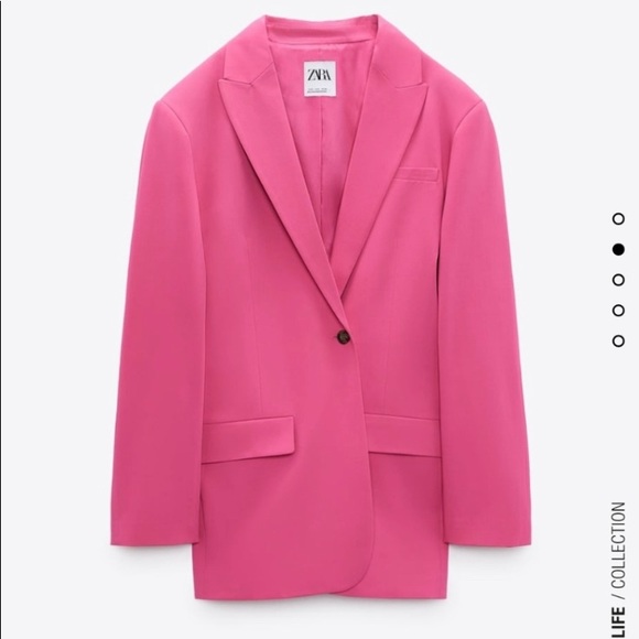 ZARA Oversized Blazer Pink Size Xs,  Small - Picture 14 of 16